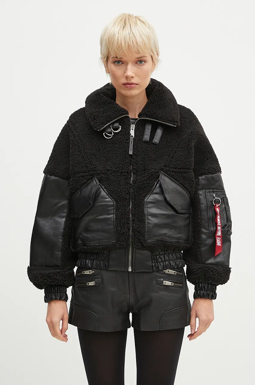 Яке бомбър Alpha Industries Teddy Bomber Jacket Черно | 148001, 0