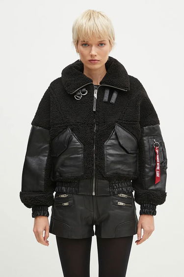 Яке бомбър Alpha Industries Teddy Bomber Jacket Черно | 148001, 0