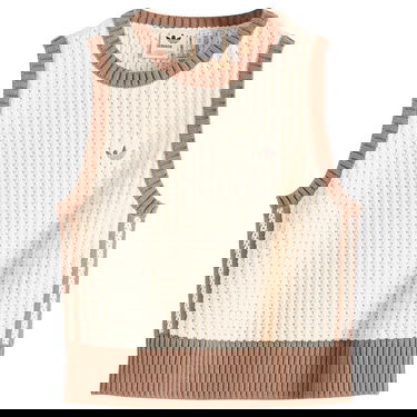 Пуловер adidas Originals Women's Knitted Vest Бяло | JD0904, 1