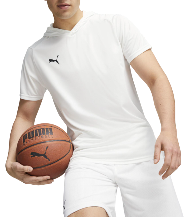 Тениска Puma Hoops Team Shooting Shirt Бяло | 676636-02