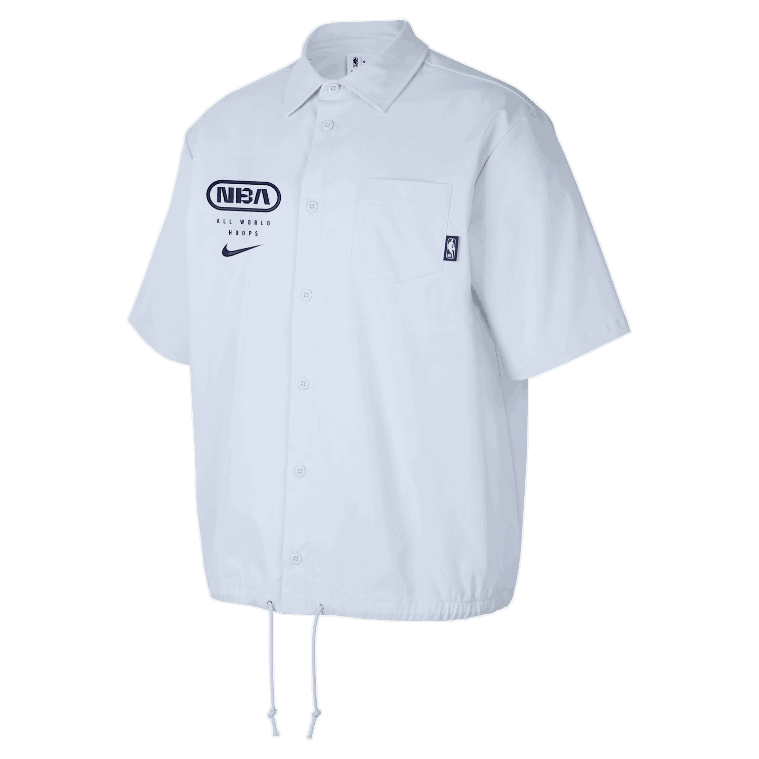 Риза Nike NBA Team 31 Club Woven Short Sleeve Shirt Бяло | FZ7510-085, 1