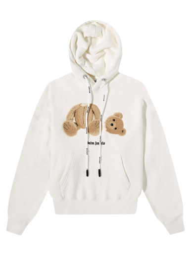Суитчър Palm Angels PA Bear Hoody Бяло | PMBB058C99FLE0010360