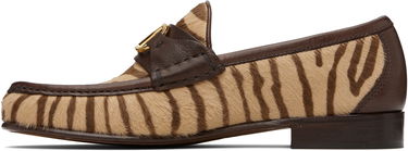 Кецове и обувки Valentino Valentino Garavani VLogo Signature Calf Hair Loafers Кафяво | 6Y2S0J68XGL, 2