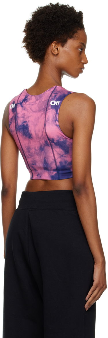 Сутиен Off-White Off-White Tie-Dye Sports Bra Розово | OWVO054F22JER0023045, 2
