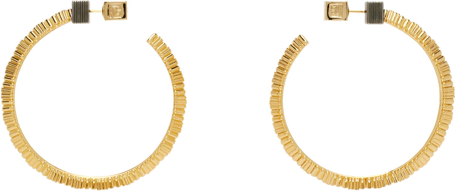 Обеци Balmain Balmain Perfume Hoop Earrings Жълто | EN0XK486MBEL, 0