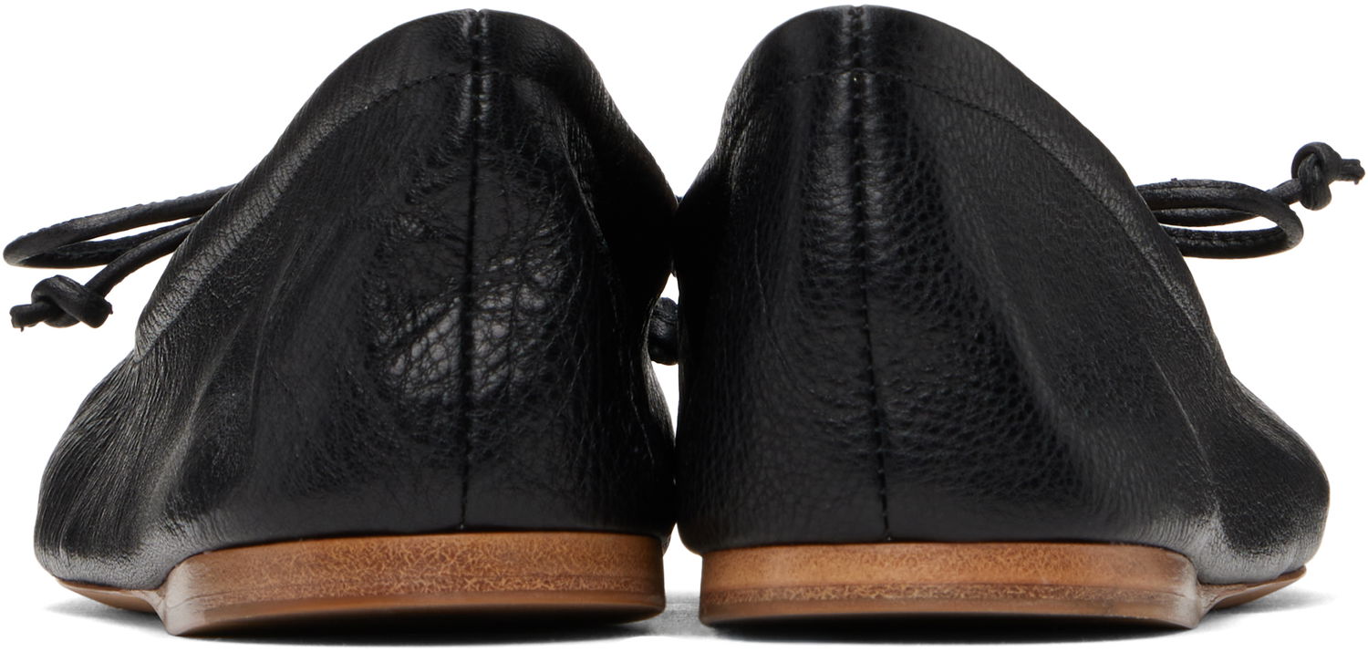 Кецове и обувки JW Anderson JW Anderson Round-Toe Leather Ballerinas Черно | BL0031-LA0323, 1