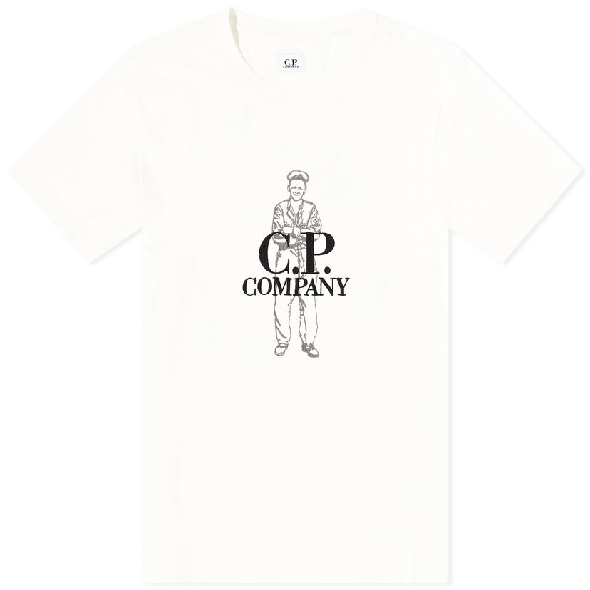 Тениска C.P. Company Sailor T-Shirt Бяло | 16CMTS302A-006057O-103