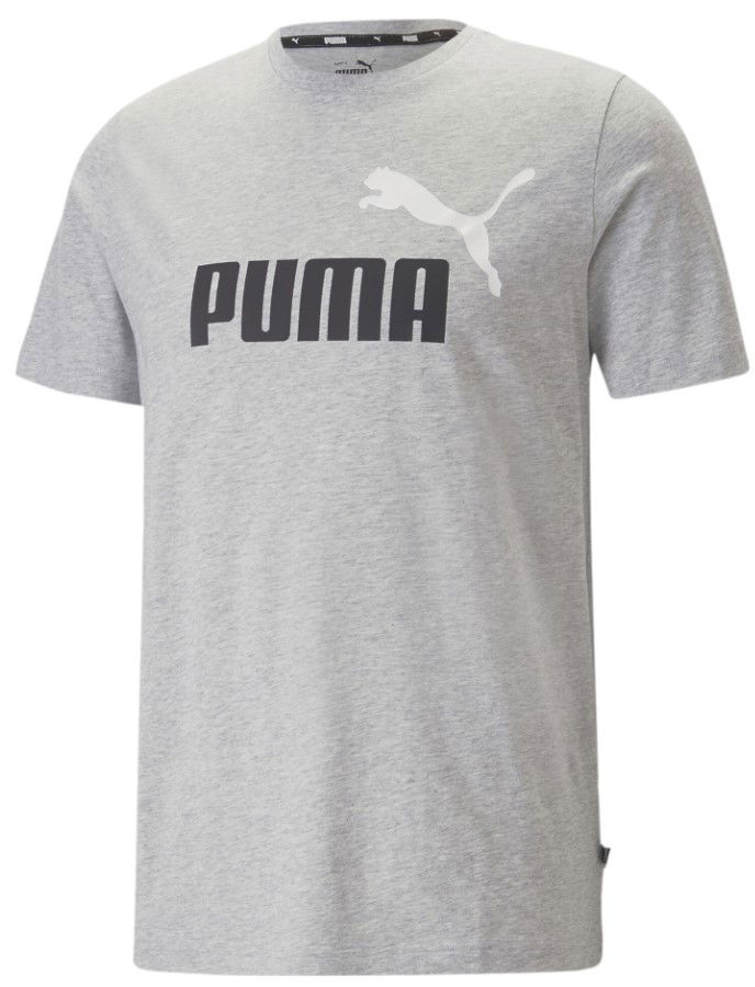 Тениска Puma ESS+ 2 Col Logo Tee Сиво | 586759-04