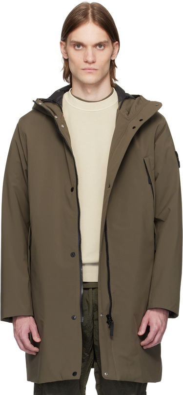 Дъждобран Stone Island Stone Island Soft Shell-R E.Dye Technology Coat Зелено | K1S15 7100001 S0A27, 0