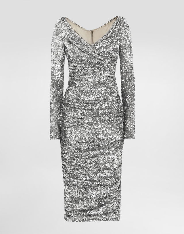 Draped Sequin Dress Collection 42