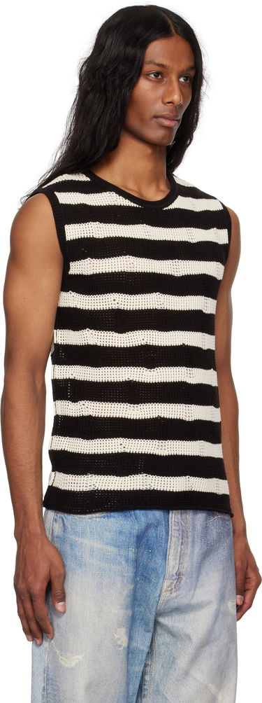 Потник Andersson Bell Andersson Bell Net Damaged Sleeveless Tank Top Черно | atb1328m, 4