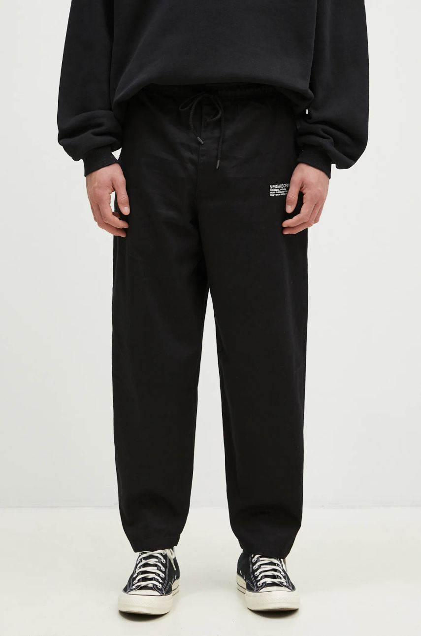 Спортни панталони Neighborhood NEIGHBORHOOD Easy Pants Черно | 242TSNH.PTM02, 0