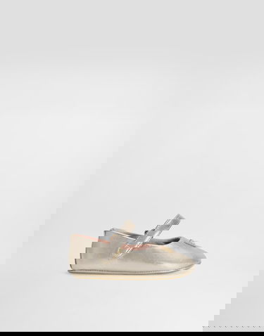 Кецове и обувки Dolce & Gabbana Dolce & Gabbana Laminated Nappa Leather Newborn Ballet Flats Металик | DK0161AJ13380988, 0