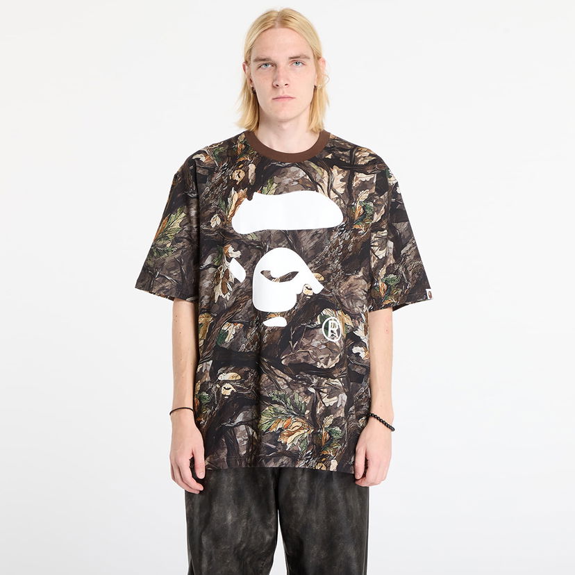 Тениска BAPE Tree Edge Camo Ape Face Relaxed Fit T-Shirt Многоцветен | 001CSL801012MBRW