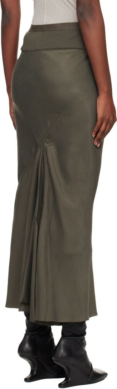 Пола Rick Owens Concordians Calf Bias Midi Skirt Зелено | RP02E4334 HSCH, 2