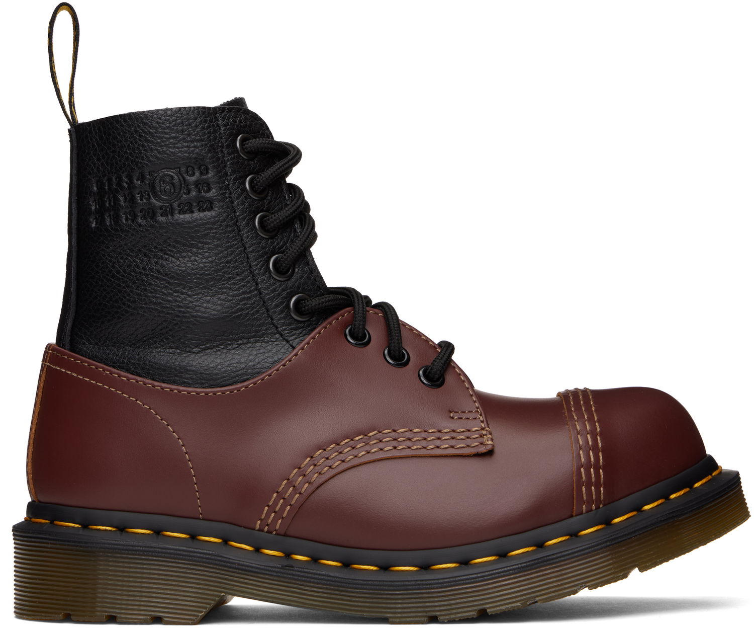 Кецове и обувки Maison Margiela MM6 Maison Margiela x Dr. Martens 1460 Twist ST Boots Червено | SH3WU0008 P8029, 0