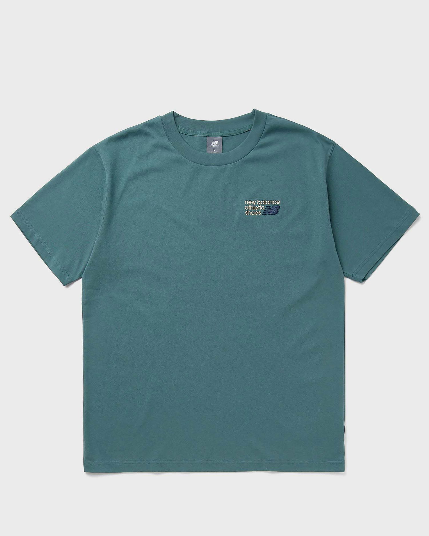 Тениска New Balance Athletics Premium Logo Tee men Shortsleeves green in size:XXL Тъмно синьо | MT41908-NUS, 0