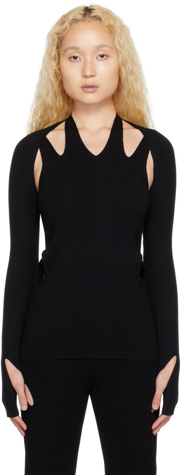 Потник Dion Lee Cutout Long Sleeve Top Черно | C7146F22, 0