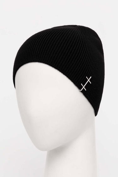 Шапка HELIOT EMIL Black Ribbed Knit Beanie Черно | PREAW24.16.107, 2