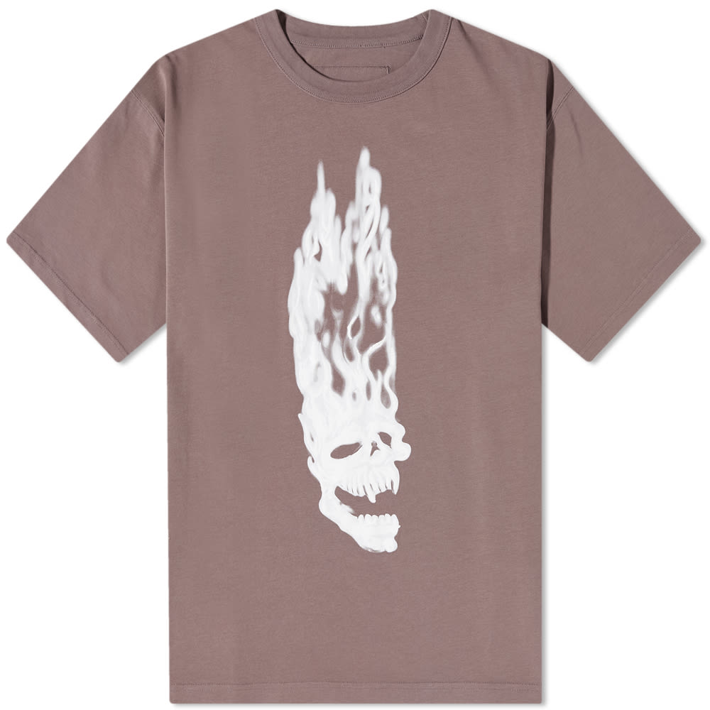 Тениска HERON PRESTON Flaming Skull Tee Сиво | HMAA032F22JER0010901, 0