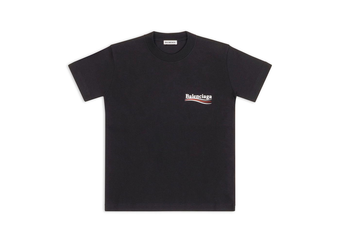 Тениска Balenciaga Political Campagin Small Fit T-Shirt Черно | 612964TIV521070, 0