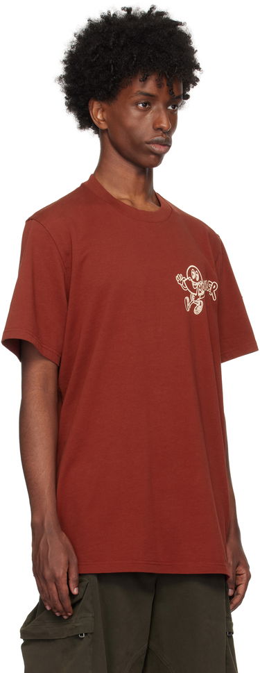 Тениска Moncler Moncler Printed T-Shirt Червено | J20918C0005083927, 1