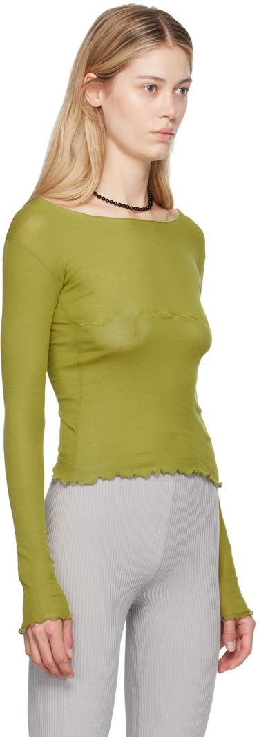 Тениска Baserange Tabbys Star Long Sleeve T-Shirt Зелено | TOTA-CG-AU24, 1