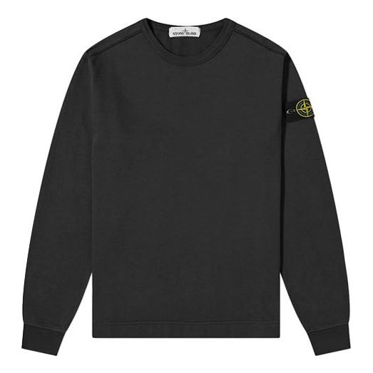 Пуловер Stone Island Garment Dyed Lightweight Crew Sweatshirt Черно | 731564450-V0029, 0