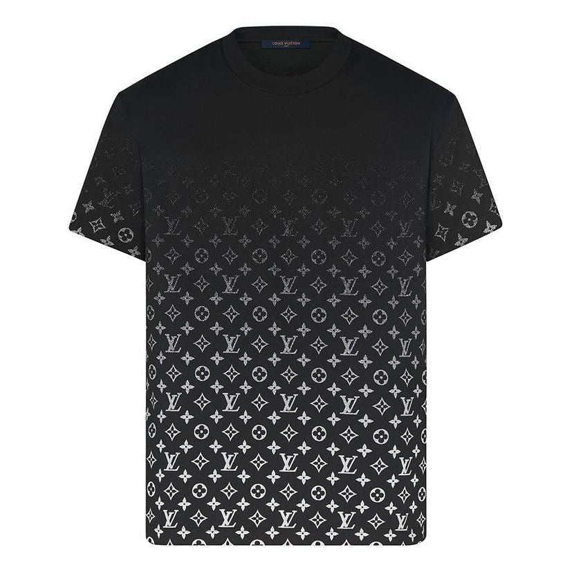 Тениска Louis Vuitton Monogram Gradient T-Shirt Черно | 1A89Z0