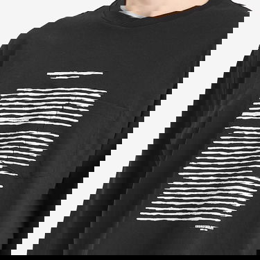 Тениска Engineered Garments Engineered Garments Long Sleeve Graphic T-Shirt, Size L Черно | QT267-NP178, 5