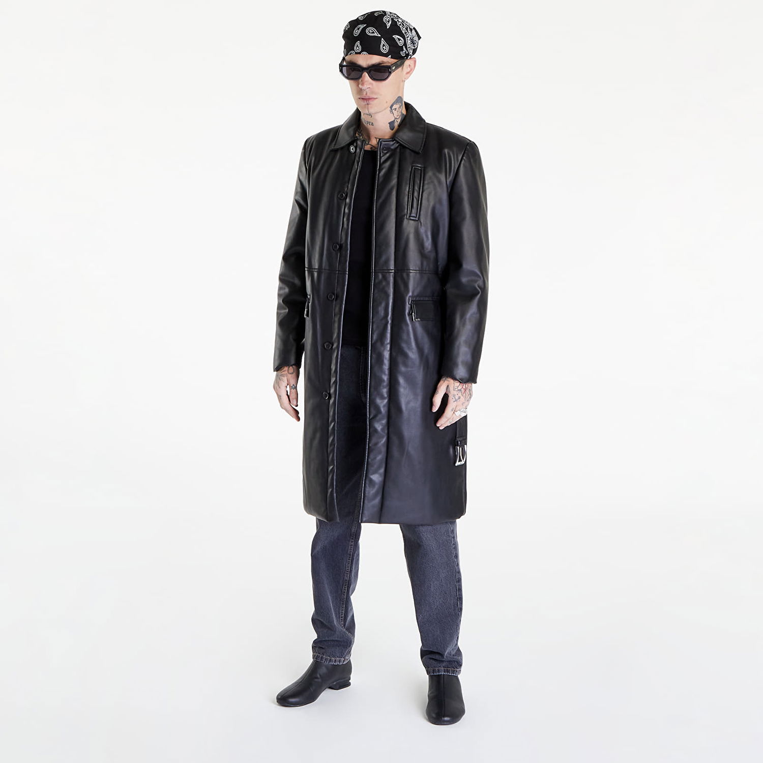 Тренчкот Han Kjøbenhavn Padded Belted Square Coat Черно | M-131907-001, 0
