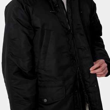 Парка Carhartt WIP Hooded Parka with Faux-Fur Lining Черно | I033929_9, 3