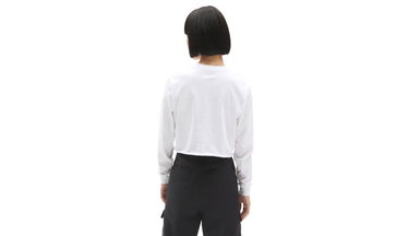 Съкратен топ Vans Cropped T-Shirt Бяло | VN0A4OUQWHT, 2