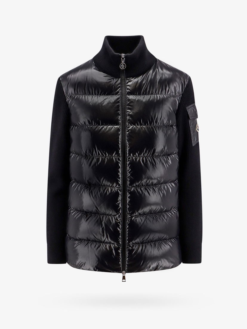 Яке Moncler Padded Knit Jacket Черно | 0939B00013M1131999