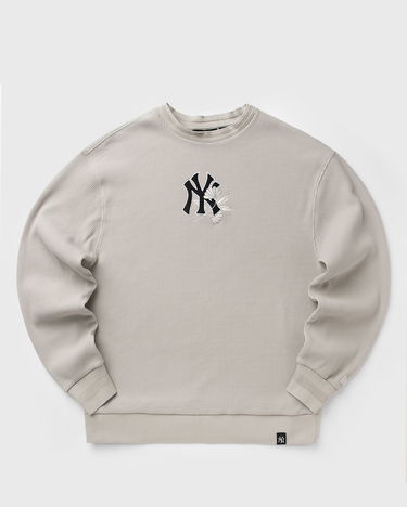 Суитчър New Era New York Yankees Waffle Crew Sweatshirt Бежово | 60667811, 1