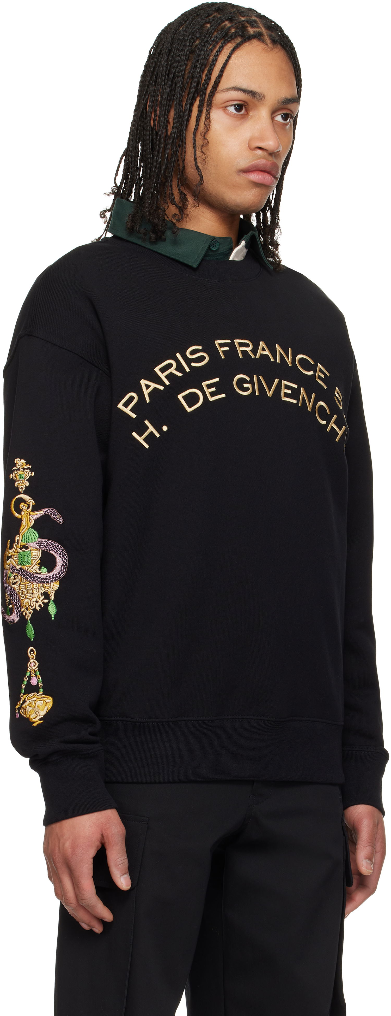 Пуловер Givenchy Givenchy Boxy Fit Sweatshirt Черно | BMJ0LCGYPW001, 1