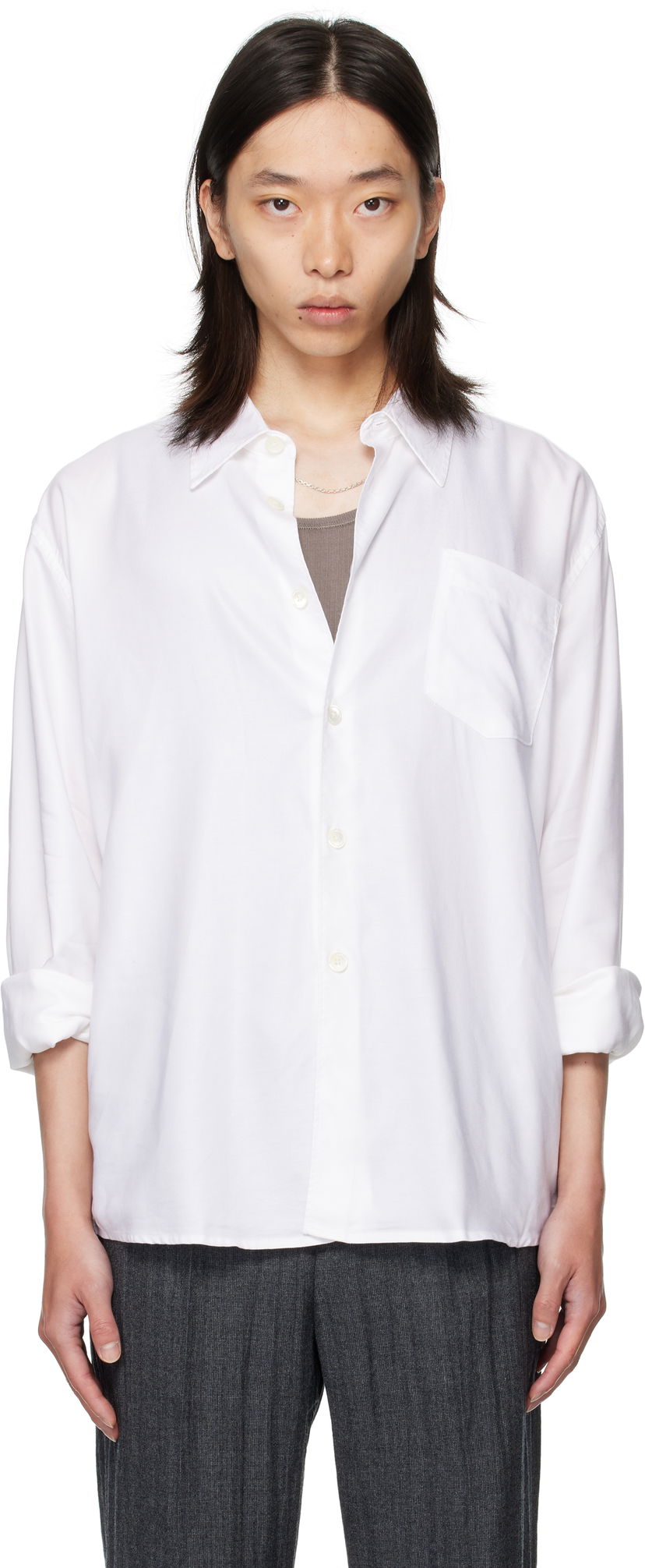 Риза OUR LEGACY Our Legacy Beyond Button-Up Shirt Бяло | M4252BSW