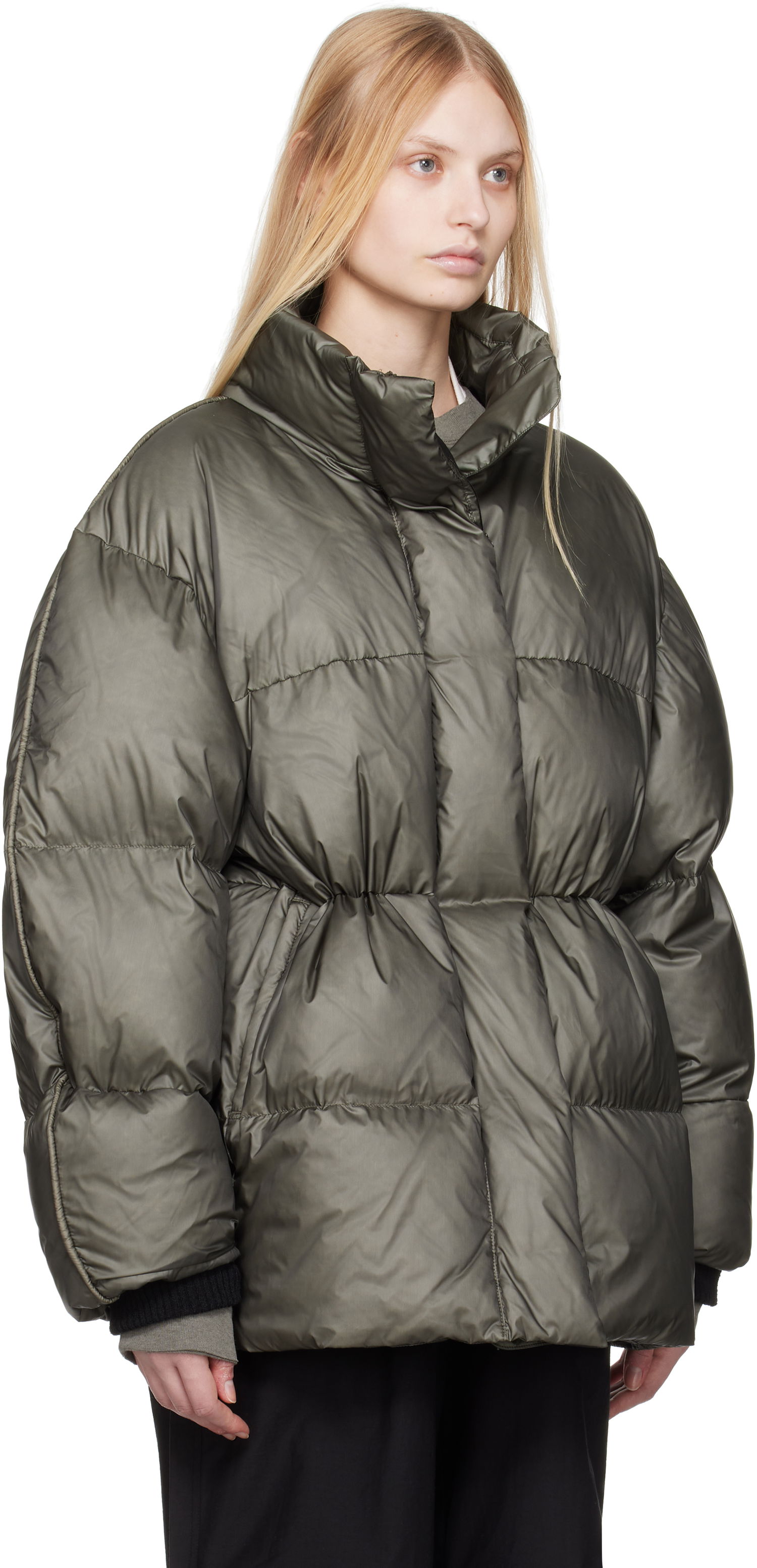 Пухо яке Acne Studios Acne Studios Quilted Down Jacket Зелено | A90637-, 1