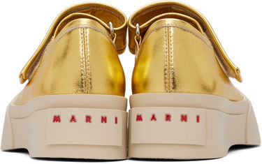 Облекло Marni Marni Leather Mary Jane Ballerinas Жълто | SNZW003120 PR695, 1