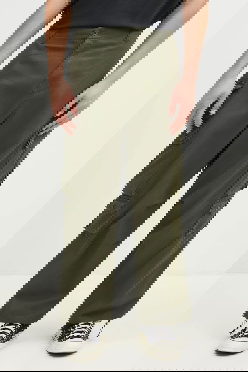 Карго панталони Carhartt WIP Tracker Wide-Leg Cargo Pants with Utility Pockets Зелено | I033835.666XX, 0