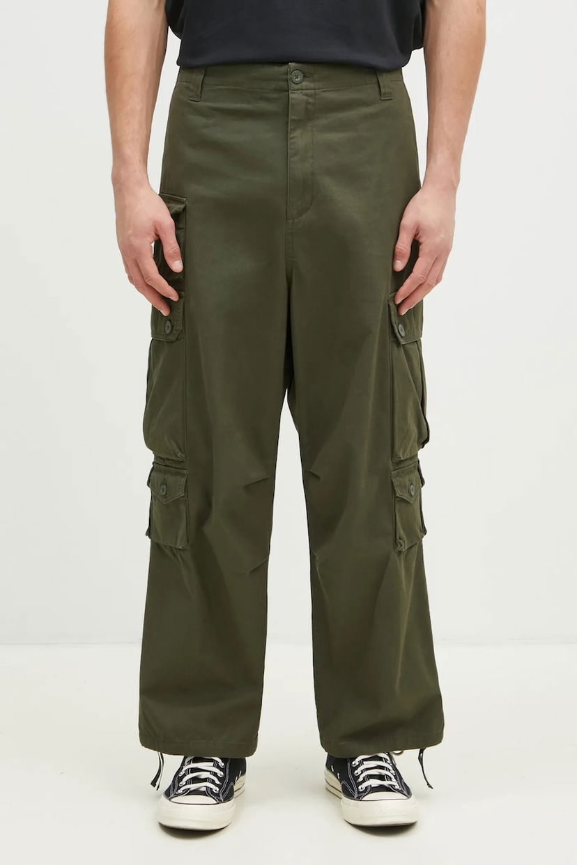 Карго панталони Carhartt WIP Tracker Wide-Leg Cargo Pants with Utility Pockets Зелено | I033835.666XX