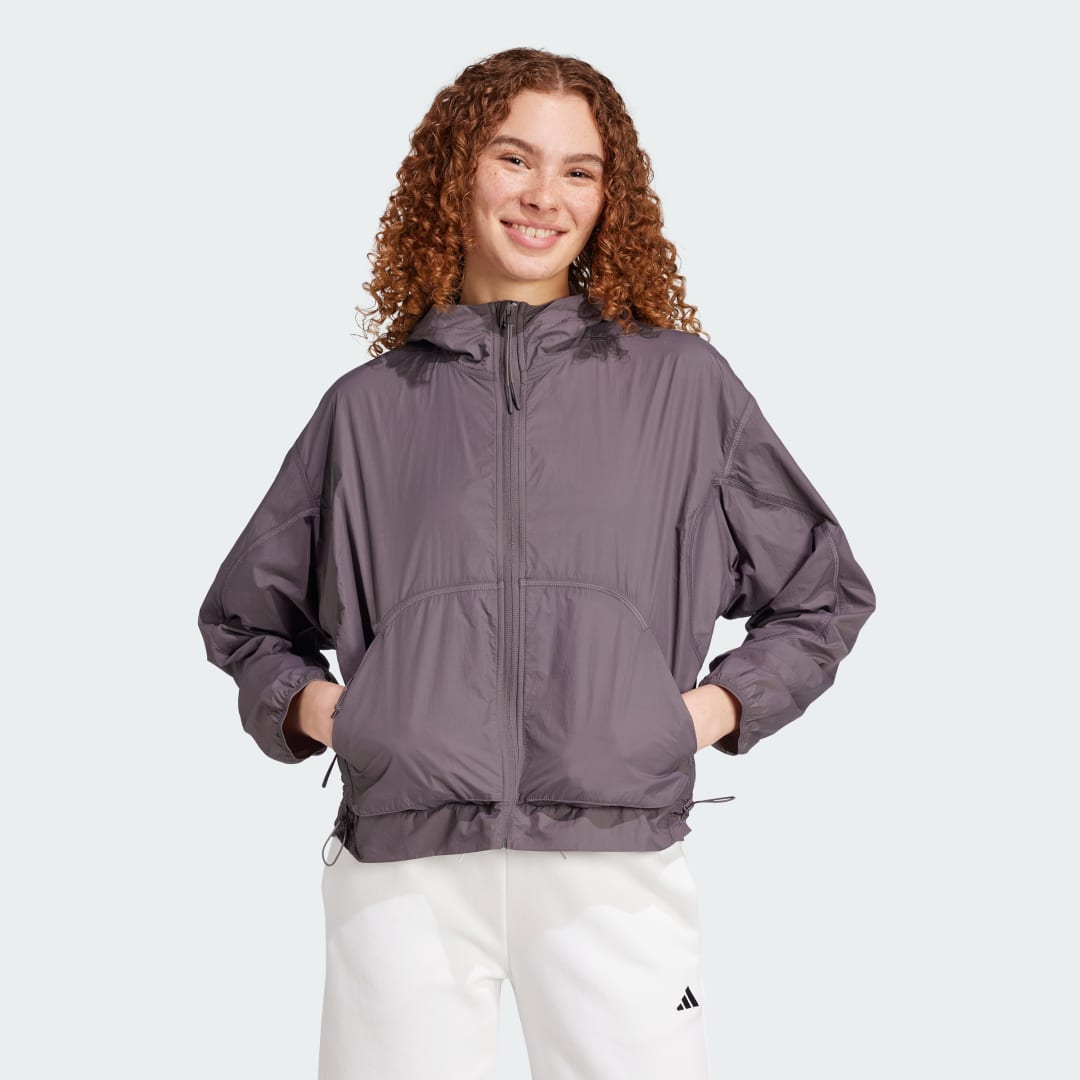 Ветровка adidas Performance City Escape Lightweight Hooded Windbreaker Лилаво | JF3403, 0