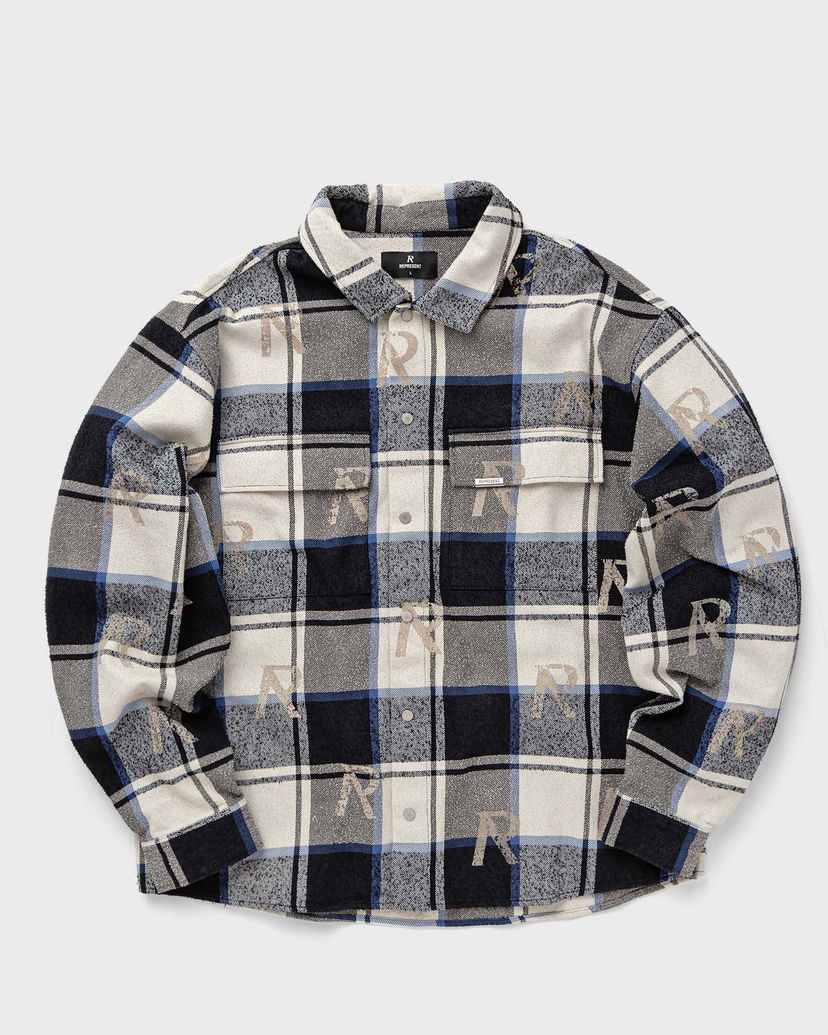 Риза Represent Clo Represent ALL OVER INITIAL FLANNEL SHIRT Черно | MLM216-438