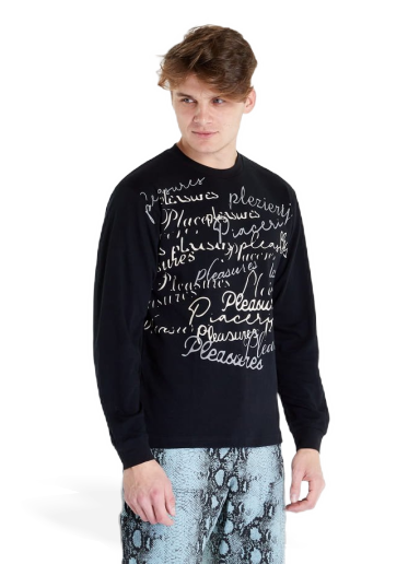 Суитчър Pleasures Shatter Long Sleeve Sweatshirt Черно | P22F022 black