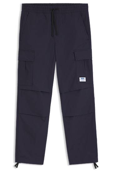 Карго панталони BOSS Relaxed Fit Ripstop Cargo Trousers Тъмно синьо | 50545643
