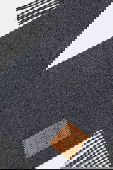 Шал GANNI Smooth Double Face Wool Solid Scarf Сиво | A6932, 2