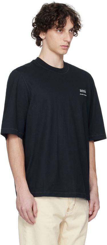 Тениска AMI AMI Paris Cotton T-Shirt Черно | HTS048.JE0119, 1