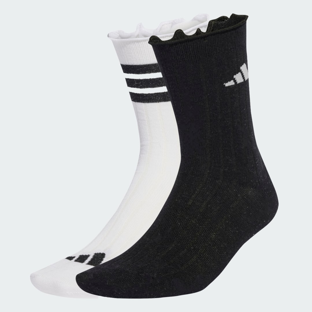 Чорапи adidas Performance Glow Crew Socks 2 Pairs Черно | JX5726, 0