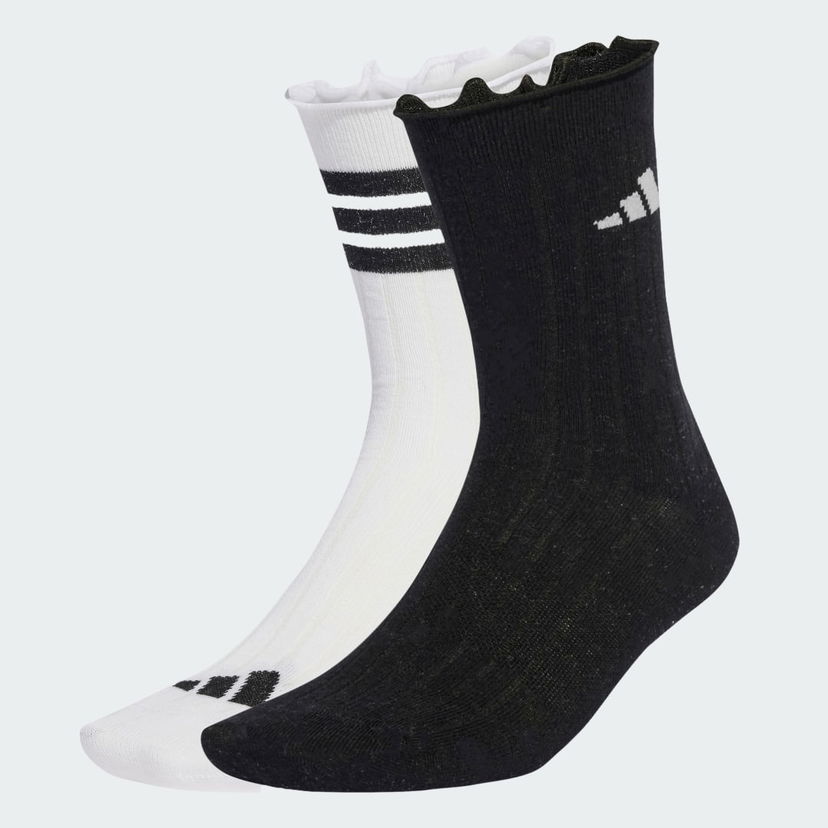 Чорапи adidas Performance Glow Crew Socks 2 Pairs Бяло | JX5726