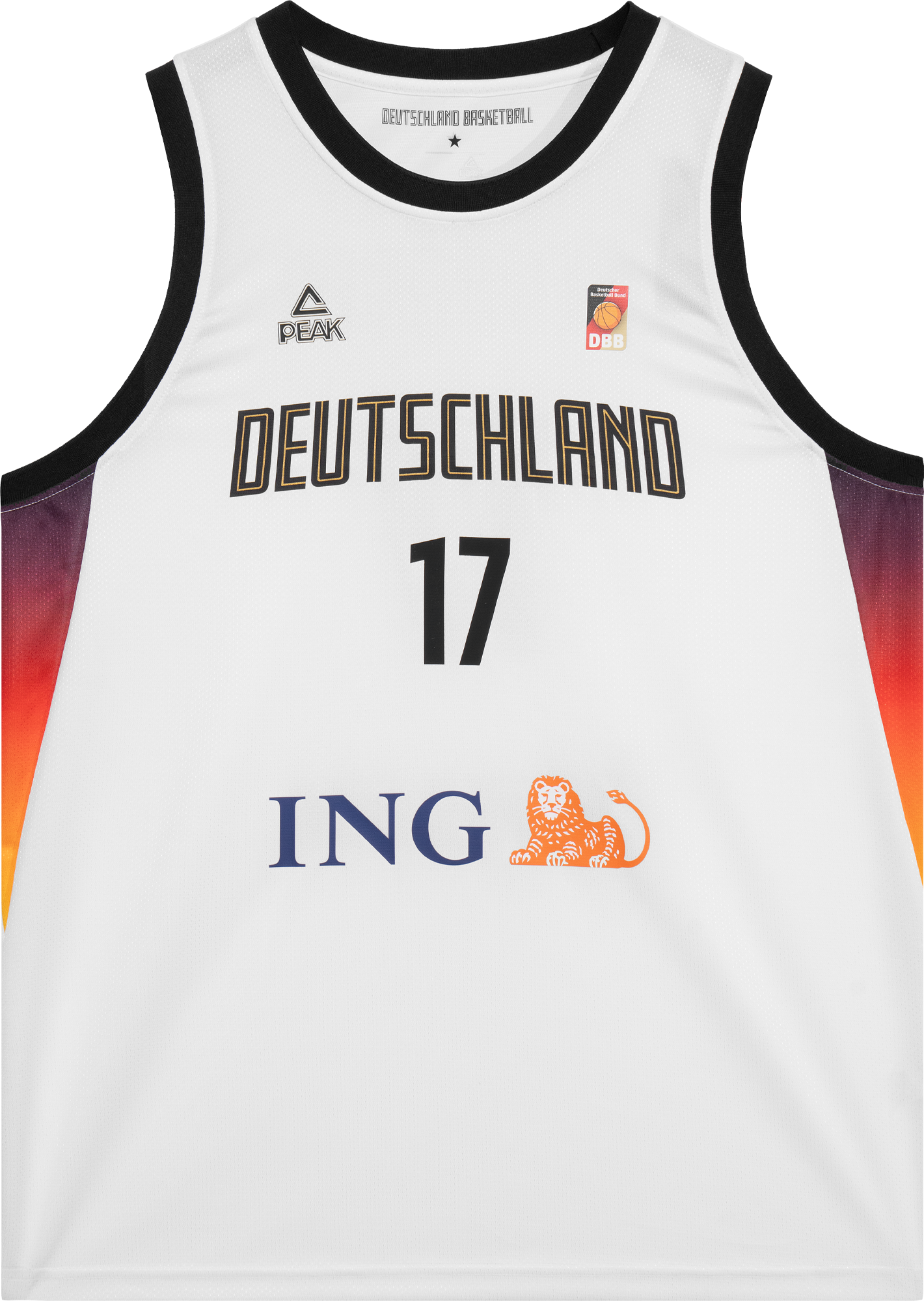 Фланелка Peak Deutschland DBB Dennis Schröder Basketball Jersey 2025 Бяло | 25061ds-white, 0